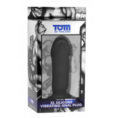 Анальный вибратор XL Silicone Vibrating Anal Plug - 19,5 см.