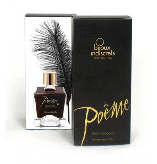 Краска для тела POÊME DARK CHOCOLATE с ароматом шоколада - 50 гр.