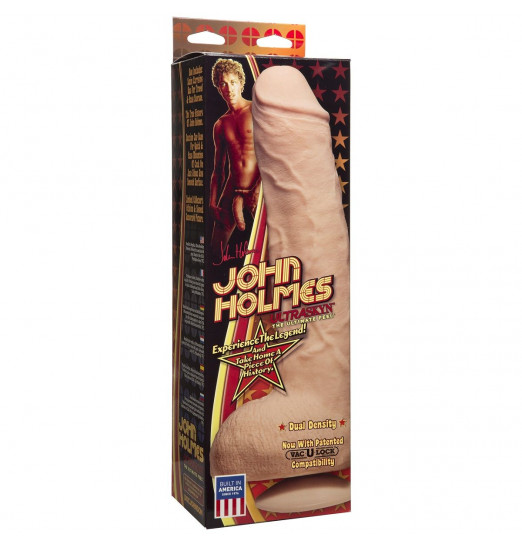 Телесный фаллоимитатор John Holmes ULTRASKYN Realistic Cock with Removable Vac-U-Lock Suction Cup - 25,1 см.