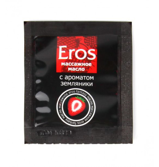 Пробник массажного масла с ароматом земляники Eros fantasy - 4 гр.