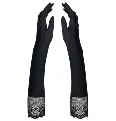 Длинные перчатки Miamor с кружевной оторочкой