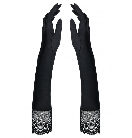 Длинные перчатки Miamor с кружевной оторочкой Длинные перчатки Miamor с кружевной оторочкой