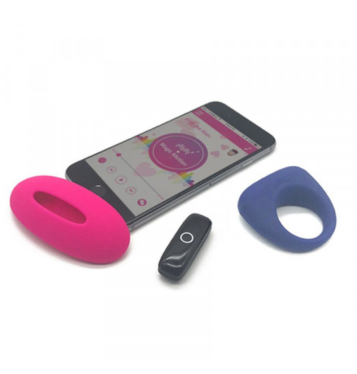 Подарочный набор Magic Motion: клиторальный стимулятор CANDY и эрекционное виброкольцо DANTE