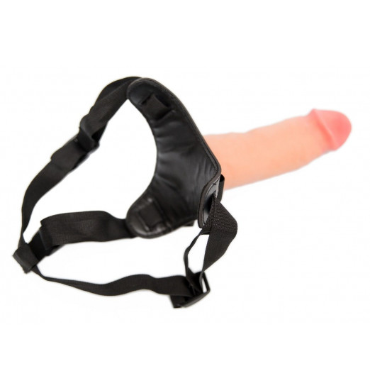 Женский страпон с реалистичной насадкой-фаллосом - 18 см.
