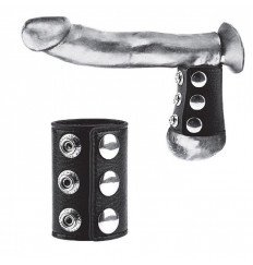 Утяжка на пенис на кнопочках 100% PVC STRAP WITH METAL SNAP