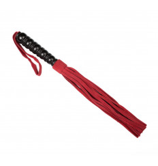 Яркая плеть из бордовой замши – 29 см.