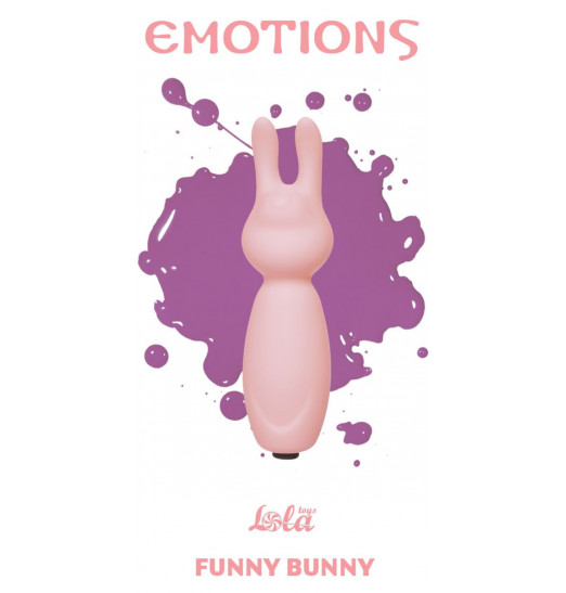 Розовый мини-вибратор с ушками Emotions Funny Bunny Light pink