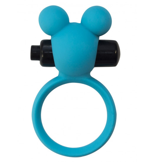 Голубое эрекционное виброколечко Emotions Minnie Breeze