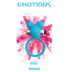 Голубое эрекционное виброколечко Emotions Minnie Breeze