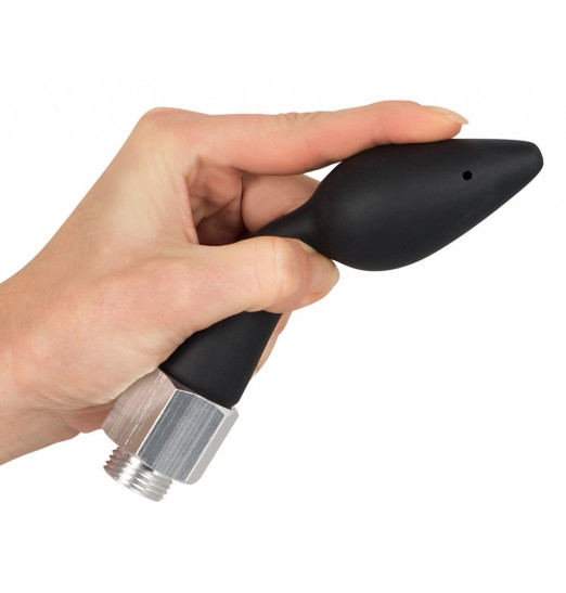 Чёрная анальная насадка для душа Anal Douche Rear Splash