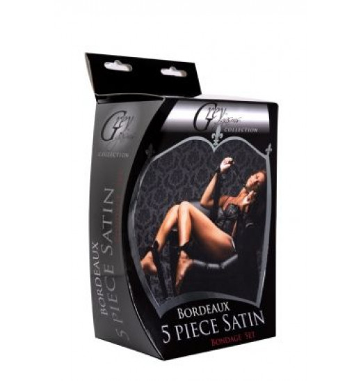 Бондажный набор из сатиновых лент Bordeaux 5 Piece Satin Bondage Set Бондажный набор из сатиновых лент Bordeaux 5 Piece Satin Bondage Set