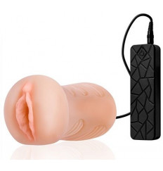 Мастурбатор-вагина REALSTUFF VIBRATING MASTURBATOR PUSSY с виброяйцом на пульте