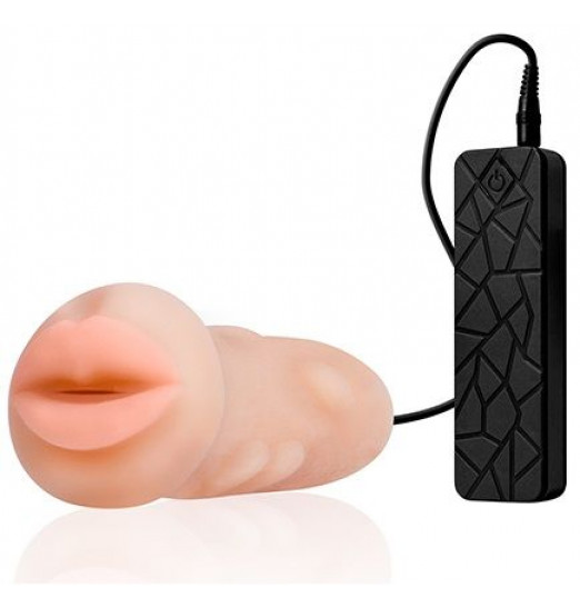 Мастурбатор-ротик с вибрацией REALSTUFF VIBRATING MASTURBATOR MOUTH