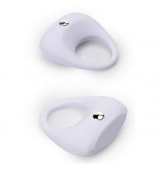 Белое эрекционное кольцо LIT-UP SILICONE STIMU RING 7