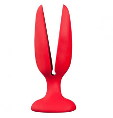 Красная пробка-бутон MENZSTUFF FLOWER BUTT PLUG 6INCH - 15 см.