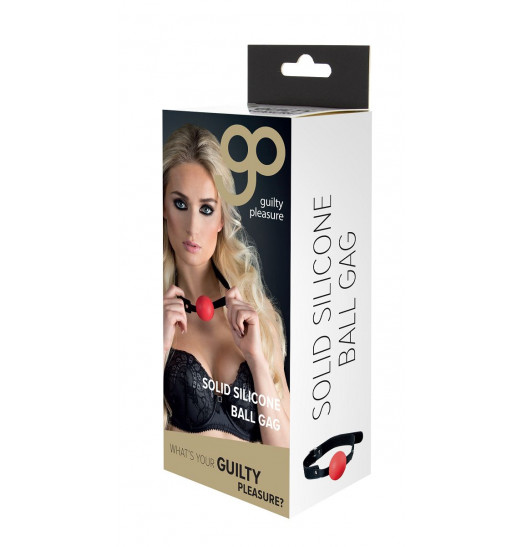 Красный силиконовый кляп-шар с ремешками из полиуретана Solid Silicone Ball Gag Красный силиконовый кляп-шар с ремешками из полиуретана Solid Silicone Ball Gag