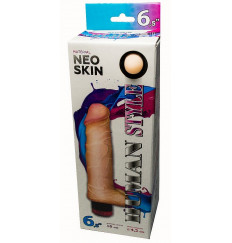 Вибромассажёр HUMAN STYLE 6,5  с мошонкой - 16 см.