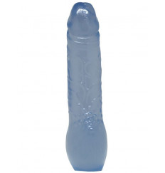 Прозрачный гелевый фаллоимитатор с утолщением - 20,6 см.