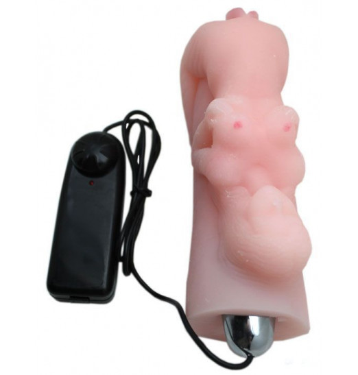 Мастурбатор в форме женской фигурки с вибрацией