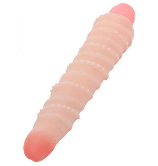 Гнущийся вибратор со спиралевидным рельефом - 19,8 см. Гнущийся вибратор со спиралевидным рельефом - 19,8 см.