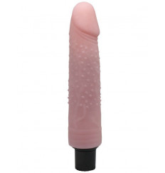 Телесный вибратор-реалистик с пупырышками - 21 см.