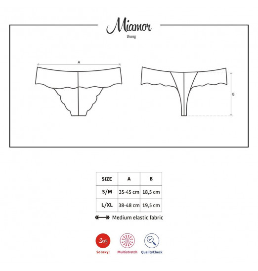 Трусики-стринги Miamor из цветочного кружева