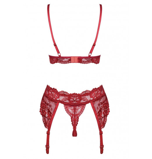 Чувственный кружевной комплект из 3 предметов