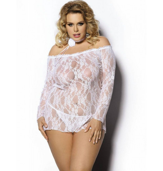 Кружевная сорочка Cobayo с длинными рукавами