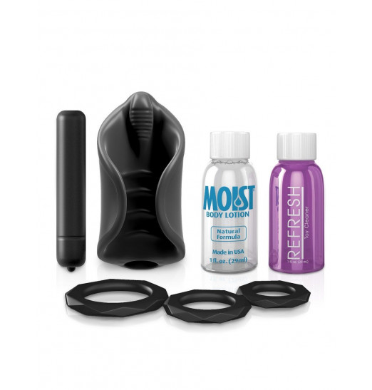 Чёрный мастурбатор Vibrating Silicone Stimulator с вибрацией Чёрный мастурбатор Vibrating Silicone Stimulator с вибрацией