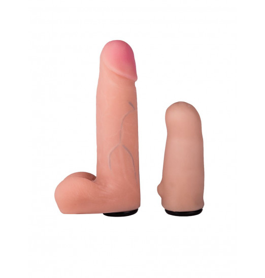 Кожаный пояс харнесс премиум класса WOMAN LONG(S) с 3 насадками