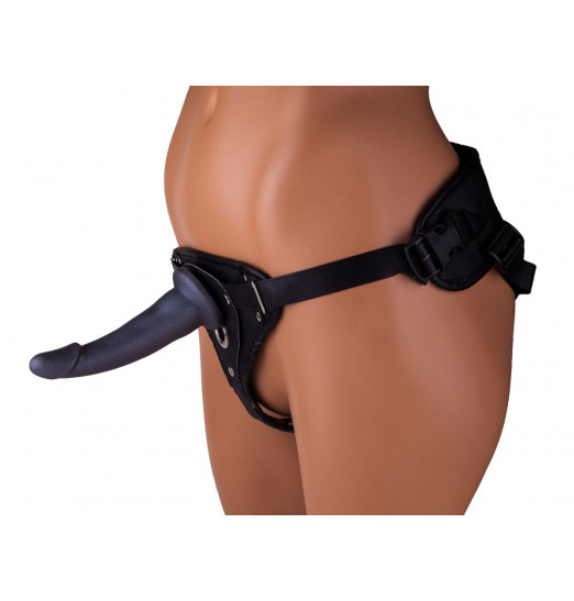 Кожаный пояс харнесс премиум класса WOMAN LONG(S) с 3 насадками