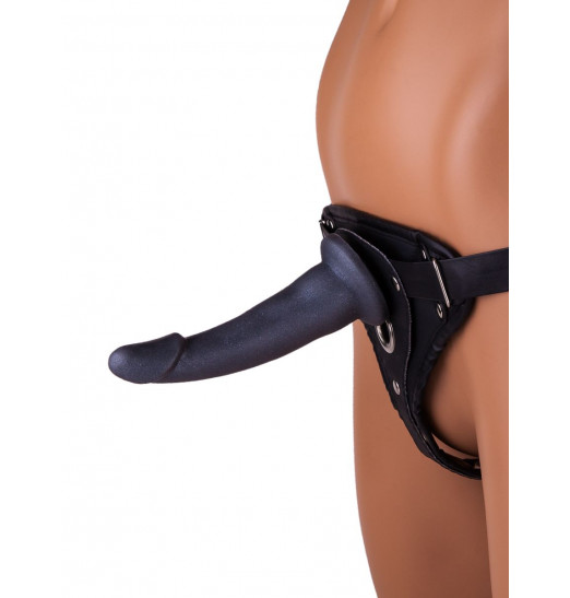 Кожаный пояс харнесс премиум класса WOMAN LONG(S) с 3 насадками