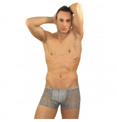 Серые тонкие мужские трусы-хипсы