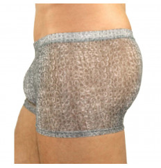 Серые тонкие мужские трусы-хипсы