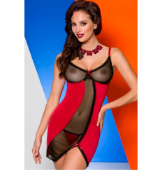 Облегающая сорочка Lovia с прозрачными деталями