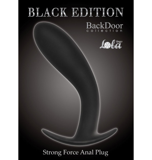 Чёрная анальная пробка Strong Force Anal Plug - 13,5 см. Чёрная анальная пробка Strong Force Anal Plug - 13,5 см.