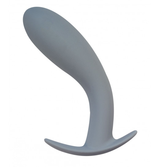 Серая анальная пробка Strong Force Anal Plug - 13,5 см.