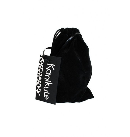 Серебристая алюминиевая пробка с прозрачным кристаллом - 8,4 см.