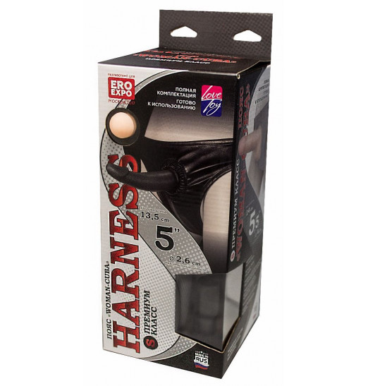 Трусики харнесс премиум класса с 2 насадками WOMAN CUBA