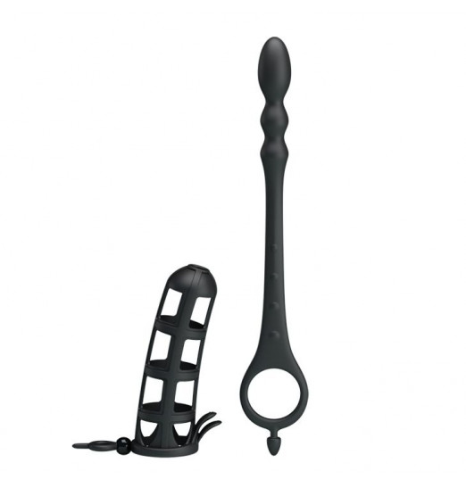 Насадка на пенис со съемным анальным стимулятором Hercules intence anal stimulation