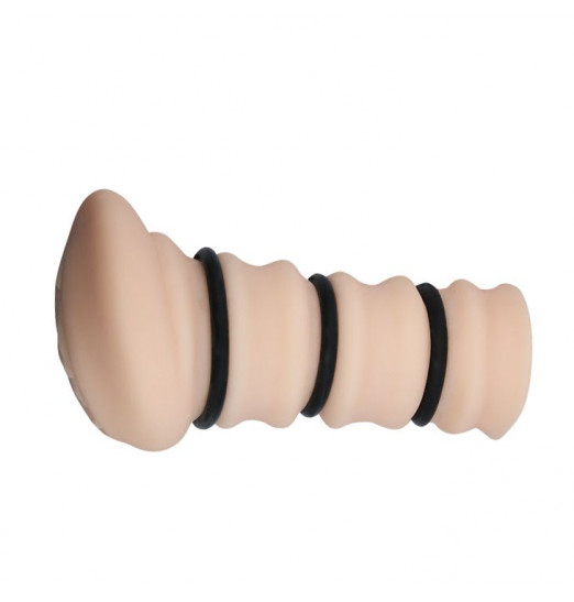Мастурбатор-вагина с утягивающими кольцами Rossi Flesh 3D Мастурбатор-вагина с утягивающими кольцами Rossi Flesh 3D