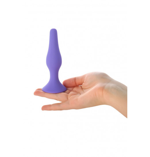 Фиолетовая анальная втулка Toyfa A-toys - 12,5 см.