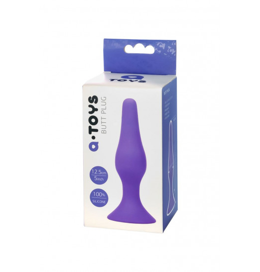 Фиолетовая анальная втулка Toyfa A-toys - 12,5 см.