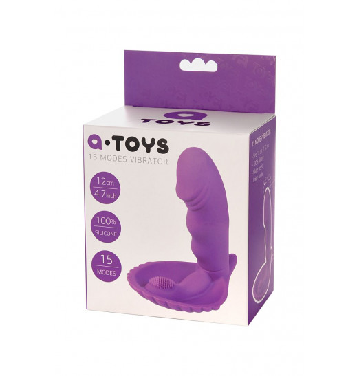 Фиолетовый вибратор для ношения в трусиках