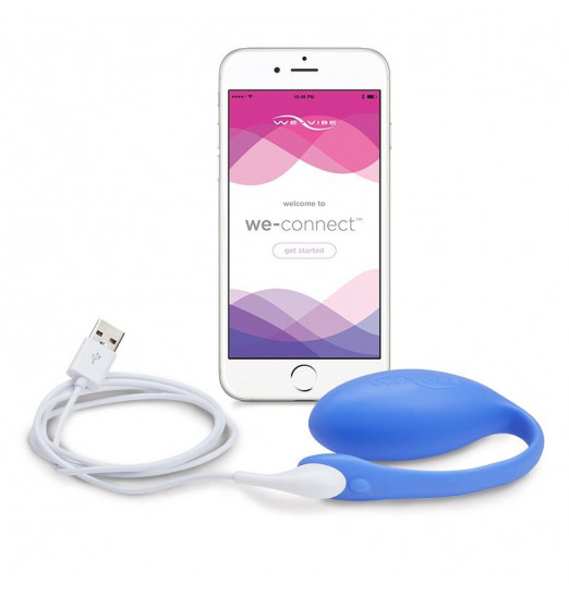 Голубое виброяйцо со смарт-управлением We-Vibe Jive