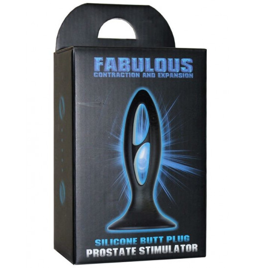 Чёрный анальный массажёр из силикона - 12 см.