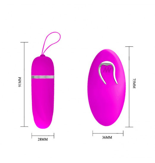 Виброяйцо Debby с дистанционным пультом и 12 видами вибрации Виброяйцо Debby с дистанционным пультом и 12 видами вибрации