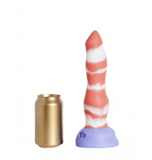 Красно-белый фаллоимитатор  Лис Large  - 26 см.