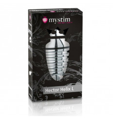 Анальный плаг для электростимуляции Hector Helix Buttplug L - 11,5 см.