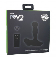 Чёрный перезаряжаемый массажёр предстательной железы NEXUS Revo Slim